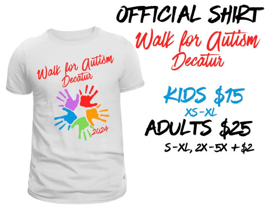 Official Walk for Autism  Decatur Shirt